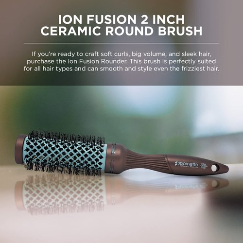 Spornette Ion Fusion 2 Inch Ceramic Round Brush