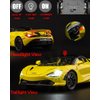 iPariser McLaren 720s Toy Cars Roadster Model 1/24 Yellow Alloy Collectibles Die-cast Vehicles with Sound and Light