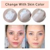 Colour Changing Foundation, (2Pack) Flawless Color Changing Foundation Makeup Base Moisturizing Liquid Foundation for Women, Concealer Cover, Girls SPF15, Sunscreen, Non-Greasy,Long Lasting