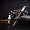 Ambition Trident Wireless Tattoo Machine - Rotary Tattoo Cartridge Machine Battery Pen with 2400mAh Power Coreless Motor Digital LED Display for Professionals and Beginners Tattoo Artist