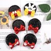 CÉLLOT 6PCS Sequin Mouse Ears Hair Clips - Glitter Hair Bows Cute Mice Ears Hair Clips Barrettes for Women Girls Hair Accessories for Costume Party Favor Halloween Christmas Decoration
