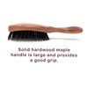 100% Pure Calcutta Wild Boar Bristle Hair Brush, Calcutta Max for Thick or Long Hair, Gentle, Extra Stiff Natural Bristles, Dark Maple Wood Handle, Made in Europe