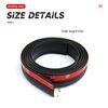 BELOMI 1.6M/5.25Ft Car Weather Sealing Strip for Trunk Lid Gap, Automotive Stripping Waterproof Dustproof Rubber Trunk Sealing Strip, Universal for SUV MPV Hatchback Trunk Lid Gap (Black)