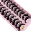 HBZGTLAD New 10 Pairs Natural Thick False Eyelashes Fake Lashes Long Makeup 3d Mink Lashes Extension Eyelash Mink Eyelashes for Beauty (DA-04)