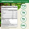 PlantFusion Complete Vegan Protein Powder - Plant Based Protein Powder with BCAAs, Digestive Enzymes and Pea Protein - Keto, Gluten Free, Soy Free, Non-Dairy, No Sugar, Non-GMO - Chocolate 1lb
