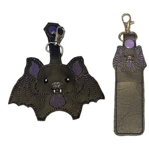Halloween Bat Hand Sanitizer Holder and/or Lip Balm Holder