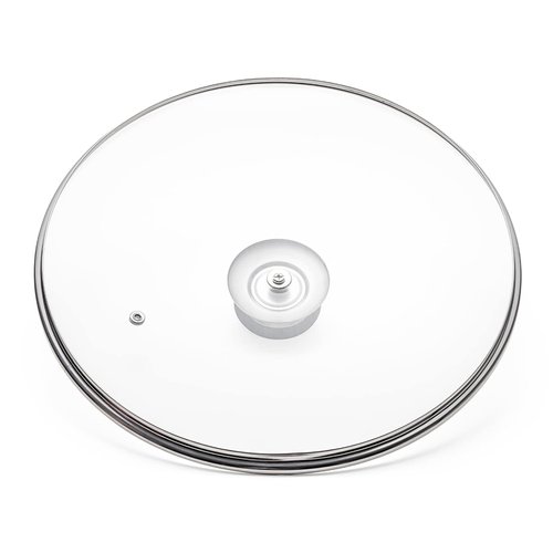 Tempered Glass Lid with Heat Resistant Handle,10.5"/26cm, Clear