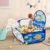 LOJETON Kids Ball Pit, Pop Up Children Play Tent, Toddler Ball Pool Baby Crawl Playpen with Basketball Hoop, Portable Toys Gifts for Girls Boys - Balls Not Included, 4ft/120cm, Ocean