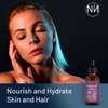 Natnique Jojoba Oil (2oz), USDA Certified Organic, 100% Pure for Hair Growth, Face & Skin. 100% Natural Hair Oil Moisturize Nails, Ear, Scalps, Cuticles. Facial Oil for Gua Sha Massage.