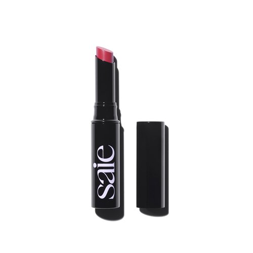 Saie Lip Blur Soft Matte Lipstick - Long Lasting Lipstick with Hydrating, Buildable Coverage - Enriched with Hyaluronic Acid + Softening Jojoba to Nourish Lips - Surreal (0.07 oz)