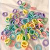 100pcs Multicolour Elastic Hair Ties Mini Hair Bands Tiny Rubber Bands,Colorful Nylon Elastics Hair Tie Girls' Ponytail Holder Accessories Hair Accessories
