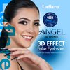 Laflare Laflare® 3D MINK ANGEL Eyelashes,20 Single Packs Luxury Synthetic False Eyelashes,16mm Dramatic Look Maximum Volume. Flare shape, Reusable Faux Lashes (AM04X20P, 20, Count)