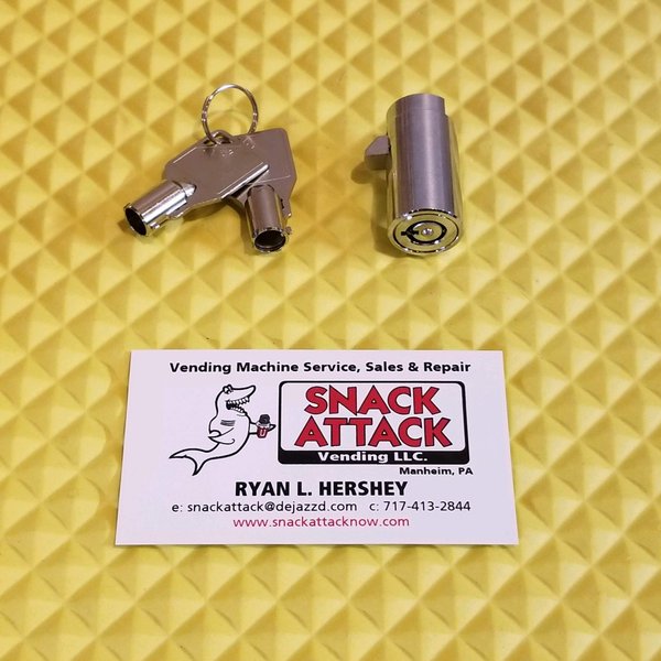 Snack or SODA Vending Machine #1452 Cylinder Lock & (2) Keys - New