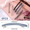 CHANZET 6pcs Hair Barrettes Clips for Women Thin Fine Hair, French Barrette Hair Clips, No Slip Flat Hair Clip Hair Pins Claw Clasps Hair Styling Accessories for Short Medium Long Hair