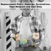 Replacement Parts for Fisher-Price DIY Tool Belt - GGT60 ~ Replacement Pretend Hammer, Screwdriver, Tape Measure and Saw