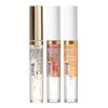 Kiss New York 3 PACK Lip Oil Gloss, Hydrating Non-Sticky Lip Oil, 100% Natural Oil Clear Lip Gloss, Lightweight Lip Moisturizer (Gold & Honey & Coconut)