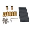 10Pcs 6 Gauge Wire Connectors,Copper 80A 6 AWG Butt Splice Connectors Pressure Free Terminal Blocks with Shrink Tubes and Screws