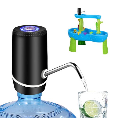 Water Dispenser for 5 Gallon Bottle, Electric Water Pump for 5 Gallon Jug with Switch and USB Charging, Portable Automatic Water Jug Dispenser for Camping, Travel, Home, Kitchen, Office