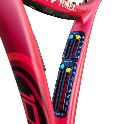 Scoring Right Portable Tennis Racket and Padel Scorekeeper, Easily Mounted Small Score Board to Keep Score of Points, Games, and Sets, ITF Conforming and Lightweight Mini Score Keeper, 1.9g, Black