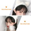 minkissy Cat Ears Cat Ears Plush Cat Ear Headband, 2pcs Furry Cat Ear Hair Band Lovely Ears Hairband Face Washing Headband for Women Girls White Black Cat Ears Womens Headbands