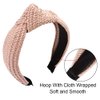Ivyu Headbands Women Hair Head Bands Knotted Turban Cute Headbands Straw Boho Twist Hair bands for Women’s hair Wide Thick Top Knot Hairbands For Girls Beauty Product Beech Accessories