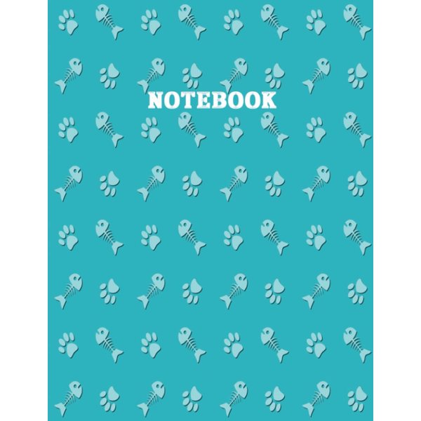 Notebook : Cute Cats Vector: Paperback journal ( 8,5 x 11 )