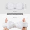 SINLAND Spa Facial Headband for Shower and Washing Face Women and Girls Cosmetic Bow Hair Band Facial Makeup Adjustable Elastic Head Wrap Ultra Soft Terry Cloth 3 Pack