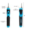 NEIKO 40421A Wireless Soldering Kit, Mini USB Rechargeable Solder Iron Pen, Rapid Heat 356-750°F (180-400°C) Electrical Soldering Kit, LED, 4V Lithium-Ion Battery, Cordless Soldering Iron Kit