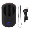 FILFEEL Eyelash Fan for Lash Extensions Multi‑Functional Portable Handheld USB Fan Bladeless Rechargeable Air Conditioning Cooling Fan for Eyelash Extension Glue Dryer Fan(Black)