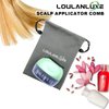 LOULANLUXE Scalp Applicator Comb, Hair Oil Applicator, Hair Growth Liquid Guide Comb for Hair Treatment Growth Medicine Fluid Essential Oil Serum with Portable Waterproof Drawstring Bag (Green)
