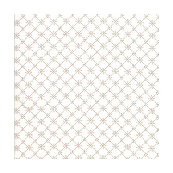 FlashPhoenix Quality Sewing Fabric – Just Another Walk in The Woods by - Cream Tiles by The Yard Size: 36" x 44" inch