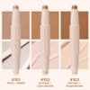 Double head contour stick, Highlight & Contour Bronzer Stick, durable and waterproof contour stick set, facial makeup contour face cream (03#Bronzer contour and glow sticks) ﻿