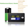 Battery Monitor Testers Meter Voltage Meter with Temperature Display Voltage Display Battery Gauge Meter (12V)