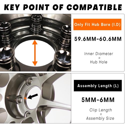 4 Pack Wheel Center Caps Silver 70.6mm (2.78in)/60.6mm (2.39in) for RM RS Wheel Rim 56.24.120, 126, 132, 119