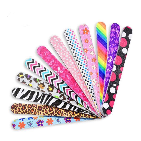 IFUNSON Professional Nail File, Colorful Emery Boards, Manicure Pedicure Tool and Nail Buffering Files, 12 Pack