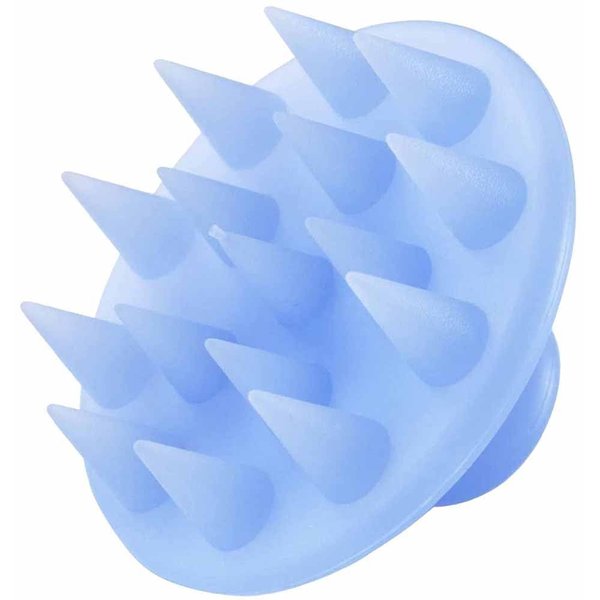 下村企販 Shimomura 32709 Shampoo Brush, Silicone, Made in Japan, Women's, Men's, Hair Cleaning, Scalp, Pores, Massage, Hair Tangle Resistant, Easy to Hold, Scalp Brush, Blue