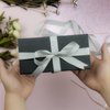YINUOYOUJIA Black Gift Box with Lid,Magnetic Gift Box for Presents with card and Ribbon.perfect packaging box for Weddings,party,Mother's Day,Bridal Gifts,Birthday,Festivals (black, 8x4x3.2inch)