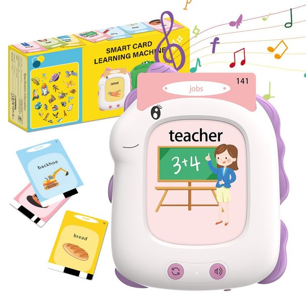 Talking Flash Card, Learning Toys for Ages 2-5, Montessori Learning Educational Sensory Toys, Kids Gift for Boys Girls Birthday Preschool Activity,224 Sight Words (Purple, Small)