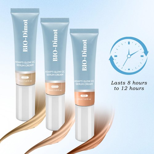 GROEI-CC Serum Cream – Color Correcting & Hydrating Formula for Radiant Skin – Available in Light, Medium, and Rich – 30ml / 1.01 fl oz(medium)