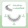 Lashes Natural False Eyelashes Soft Wispy Lashes Faux Mink 11mm False Lashes Chiref Fluffy Curly False Eyelashes Natural Look Lashes 3D 5 Pairs K02-Pure