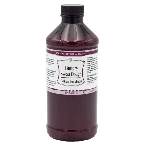 Lorann Oils Buttery Sweet Dough Bakery Emulsion: Authentic Sweet Dough Taste, Ideal for Amplifying Sweet Bready Notes in Baked Goods, Gluten-Free, Keto-Friendly, Sweet Dough Flavoring Essential