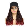 AliRobam Hat Wigs Baseball Cap with Boho Senegalese Twist Braids Hair extensions Hat With Braided Hair attached for Black White woman (14inch, TBug)