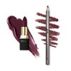 Khasana Lipstick and Lip liner Set, Matte Finish, Vitamin E and Vitamin C Infused for Nourishment, and Hydration, Long Lasting Creamy Formula, Color Matched Gift Pack (PURPLE RAIN)