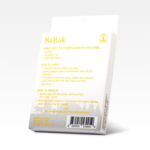 Na'Rak False Eyelashes - Glam It Up Series: MEDIUM WISPY Design. 5 Pairs of Faux Mink Lashes - Reusable and Comfortable Style Designed for Everyday Wear to Enhances Your Natural Lashes.