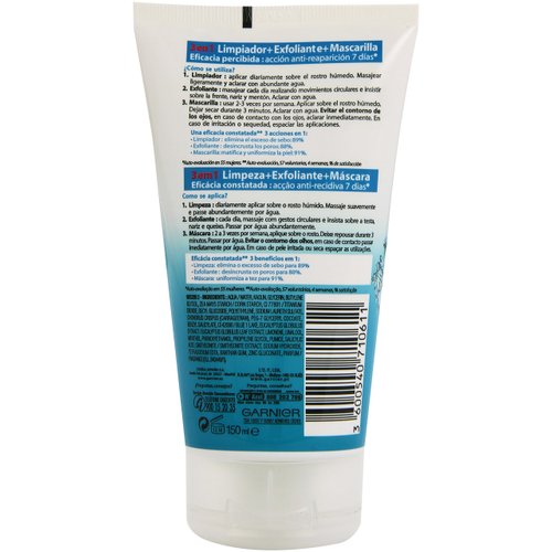 PURE ACTIVE 3-in-1 cleansing gel 150 ml
