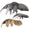 LUOZZY 3 Pcs Anteater Figurine Wildlife Anteater Toy Figure Plastic Anteater Toys Realistic Wild Animal Model