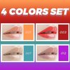 Plumping Lip Oil, 4PCS Hydrating Lip Glow Gloss Moisturizing Tinted Lip Balm Lasting Nourishing Protects Soothes, Comforts Transparent Lip Care Toot, Natural Ingredients Non-sticky Big Brush Glitter Primer Lip Tint (SET A)