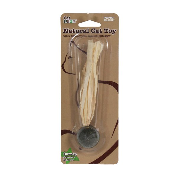 Penn-Plax Cat-Life Compressed Catnip Birdie with Corn Husks – Natural Cat Toy – 1 Count