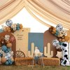 Cow Print Birthday Party Balloons,40 Inch Big Cow Print Mylar Foil Number 1 Balloon for Baby Shower Kids 1st Birthday Party Supplies,Cow Themed Western Cow Print Balloons Party Decoration