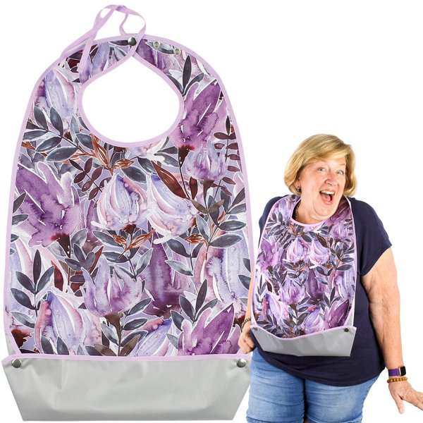 Adult Bibs for Women & Men. Washable Reusable Clothing Protectors for Adults